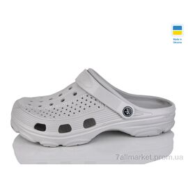 Фотография Кроксы мужские легкие Лето 502 сірий (6 пар р.41-46) "Inblue" недорого оптом от прямого поставщика