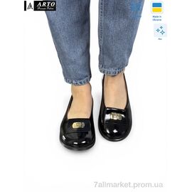 Фотография Туфли женские стильные Весна/осень 073 ч.лак (6 пар р.36-41) "ARTO" недорого оптом от прямого поставщика