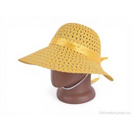 Капелюх жіночий Літо 02-18 yellow (5 шт. р.сітка58) "TUZZI" недорого оптом від прямого постачальника
