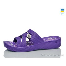 Фотография Шлепки женские облегченные Лето N128 фіолетовий (8 пар р.36-41) "Lot Shoes" недорого оптом от прямого поставщика