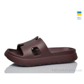 Фотография Шлепки женские облегченные Лето N145 шоколад (8 пар р.37-40) "Lot Shoes" недорого оптом от прямого поставщика