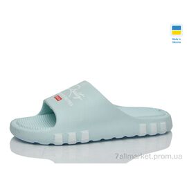 Фотография Шлепки женские облегченные Лето N71 бірюза (8 пар р.36-41) "Lot Shoes" недорого оптом от прямого поставщика