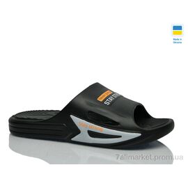 Фотография Шлепки мужские пляжные Лето N243 чорний (8 пар р.41-46) "Lot Shoes" недорого оптом от прямого поставщика