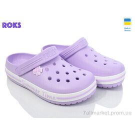 Фотография Кроксы женские летние Лето Dago 417 лаванда (8 пар р.36-41) "Roks" недорого оптом от прямого поставщика