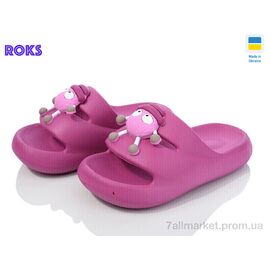 Фотография Шлепки детские летние Лето Dago 335 ягідний (8 пар р.24-31) "Roks" недорого оптом от прямого поставщика