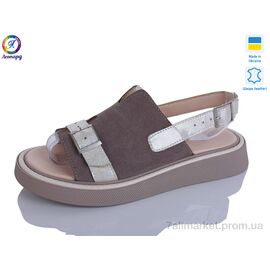 Босоніжки жіночі літні Літо 142-24 (8 пар р.36-40) "Леопард" недорого оптом від прямого постачальника