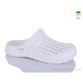 Фотография Кроксы унисекс Лето С62 білий (6 пар р.36-41) "Inblue" недорого оптом от прямого поставщика