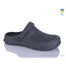 Фотография Кроксы унисекс Лето С62 сірий (6 пар р.36-41) "Inblue" недорого оптом от прямого поставщика