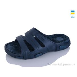 Фотография Шлепки мужские пляжные Лето Масажка синій (6 пар р.41-46) "Inblue" недорого оптом от прямого поставщика