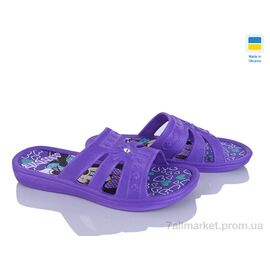 Фотография Шлепки детские летние Лето Міккі фіолет (6 пар р.30-35) "Golden Lion" недорого оптом от прямого поставщика