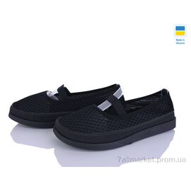 Балетки жіночі зручні Літо БП2 чорний (8 пар р.37-42) "Paolla" недорого оптом від прямого постачальника