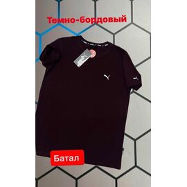 Фотография Футболка мужская 13995 wine р.2XL-6XL "Alex Clothes" недорого оптом от прямого поставщика