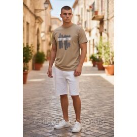 Фотография Футболка мужская молодежная с накатом  р-ры 48-58 (5цв)  "SKAY" недорого оптом от прямого поставщика