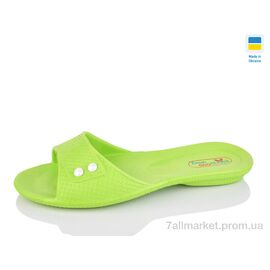 Шльопанці жіночі полегшені Літо 107 лайм (10 пар р.36-40) "Lot Shoes" недорого оптом від прямого постачальника