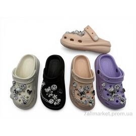 Фотография Кроксы детские летние Лето NUO333-3 mix (12 пар р.25-30) "Rai shoes" недорого оптом от прямого поставщика