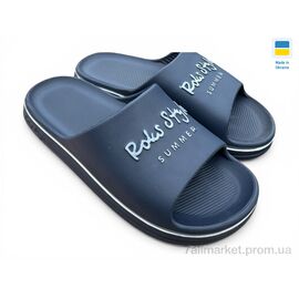 Фотография Шлепки мужские пляжные Лето 520(019) синій (8 пар р.41-45) "Rai shoes" недорого оптом от прямого поставщика