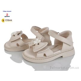 Фотография Босоножки детские летние Лето ZA176-3 beige (6 пар р.22-27) "Clibee-Doremi" недорого оптом от прямого поставщика