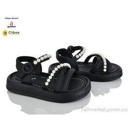 Фотография Босоножки детские летние Лето ZB2252-1 black (6 пар р.27-31) "Clibee-Doremi" недорого оптом от прямого поставщика