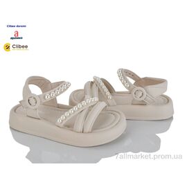 Фотография Босоножки детские летние Лето ZB2252-2 beige (6 пар р.27-31) "Clibee-Doremi" недорого оптом от прямого поставщика