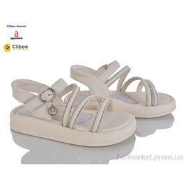 Фотография Босоножки детские летние Лето AC700-3 beige (6 пар р.31-36) "Clibee-Doremi" недорого оптом от прямого поставщика