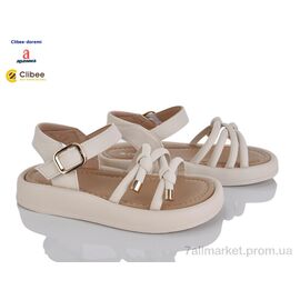 Босоніжки дитячі літні Літо ZC2253-2 beige (6 пар р.31-36) "Clibee-Doremi" недорого оптом від прямого постачальника