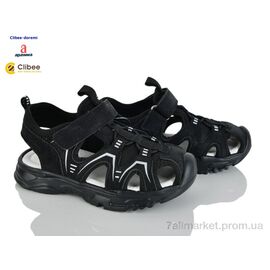 Фотография Сандалии детские летние Лето AC730-1 black (6 пар р.32-37) "Clibee-Doremi" недорого оптом от прямого поставщика