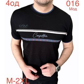 Футболка чоловіча ND1137-016 black р.M-2XL "EMRE" недорого оптом від прямого постачальника