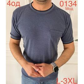 Фотография Футболка мужская ND1202-0134 d.grey р.L-3XL "EMRE" недорого оптом от прямого поставщика