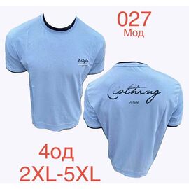 Фотография Футболка мужская ND1205-027 l.blue р.2XL-5XL "EMRE" недорого оптом от прямого поставщика