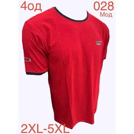 Фотография Футболка мужская ND1222-028 red р.2XL-5XL "EMRE" недорого оптом от прямого поставщика