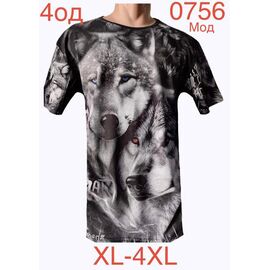 Фотография Футболка мужская ND1228-0756 black р.XL-4XL "EMRE" недорого оптом от прямого поставщика