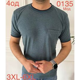 Фотография Футболка мужская ND1234-0135 mint р.3XL-6XL "EMRE" недорого оптом от прямого поставщика