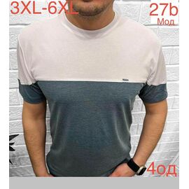 Фотография Футболка мужская ND1241-27B grey р.3XL-6XL "EMRE" недорого оптом от прямого поставщика