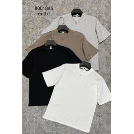 Футболка чоловіча молодіжна р-ри M-3XL (4 кв) "PROSTOMEN" недорого гуртом від прямого постачальника