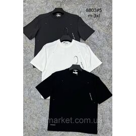 Футболка чоловіча молодіжна р-ри M-3XL (3 кв) "PROSTOMEN" недорого гуртом від прямого постачальника