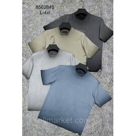 Футболка чоловіча молодіжна р-ри L-4XL (4 кв) "PROSTOMEN" недорого гуртом від прямого постачальника