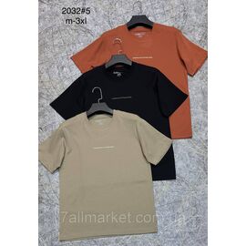 Футболка чоловіча молодіжна р-ри M-3XL (4 кв) "PROSTOMEN" недорого гуртом від прямого постачальника