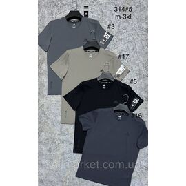 Футболка чоловіча молодіжна р-ри M-3XL (4 кв) "PROSTOMEN" недорого гуртом від прямого постачальника