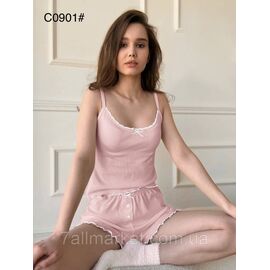 Фотография Пижама женская молодёжная р-ры S-2XL(2цв)"FLOWER" купить недорого от прямого поставщик