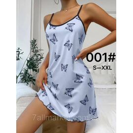 Фотография Ночная рубашка женская размеры S-2XL(2цв)"FLOWER" купить недорого от прямого поставщика