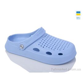 Крокси жіночі літні Літо Сабо N8 блакитний (6 пар р.37-42) "Inblue" недорого оптом від прямого постачальника