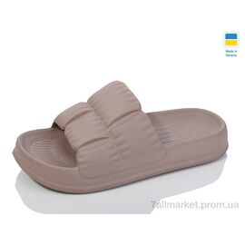 Шльопанці жіночі полегшені Літо N95 коричневий (6 пар р.36-41) "Lot Shoes" недорого оптом від прямого постачальника