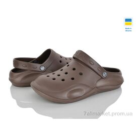 Фотография Кроксы унисекс Лето DS сабо 10 т.коричневий (12 пар р.37-41) "Vladimir" недорого оптом от прямого поставщика