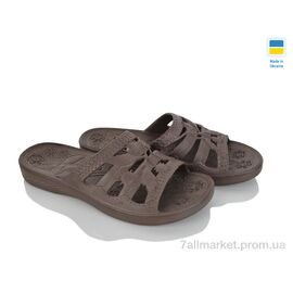 Фотография Шлепки женские облегченные Лето Крок C60 т.корич. (6 пар р.36-41) "Vladimir" недорого оптом от прямого поставщика