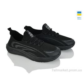 Фотография Кроссовки мужские модные Лето Крок К407 чорний (10 пар р.41-45) "Vladimir" недорого оптом от прямого поставщика