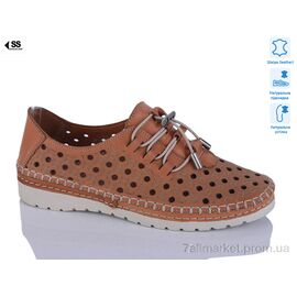 Фотография Туфли женские стильные Лето 10211-1(04) brown (8 пар р.36-41) "SHERLOCK SOON" недорого оптом от прямого поставщика