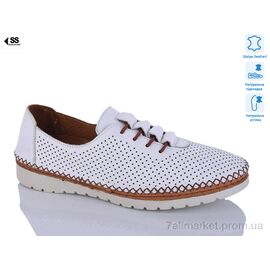 Фотография Туфли женские стильные Лето 077-033-1304 white-coconut (8 пар р.36-41) "SHERLOCK SOON" недорого оптом от прямого поставщика