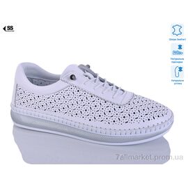 Фотография Кроссовки женские модные Лето 25068 beyaz (8 пар р.36-41) "SHERLOCK SOON" недорого оптом от прямого поставщика