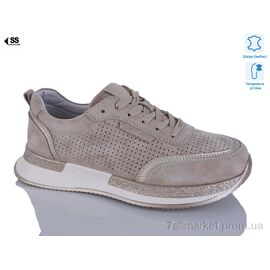 Фотография Кроссовки женские модные Весна/осень 292-7 beige (8 пар р.36-41) "SHERLOCK SOON" недорого оптом от прямого поставщика