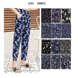 Фотография Штаны женские летние A701 mix р.52-58 "Алия" недорого оптом от прямого поставщика